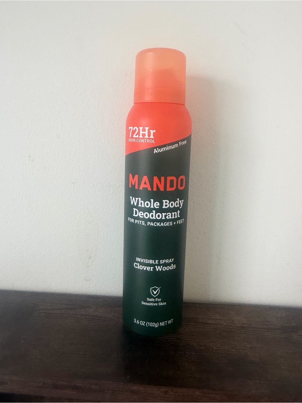 Whole Body Deodorant Spray - Clover Woods (Orange & Dark Green)